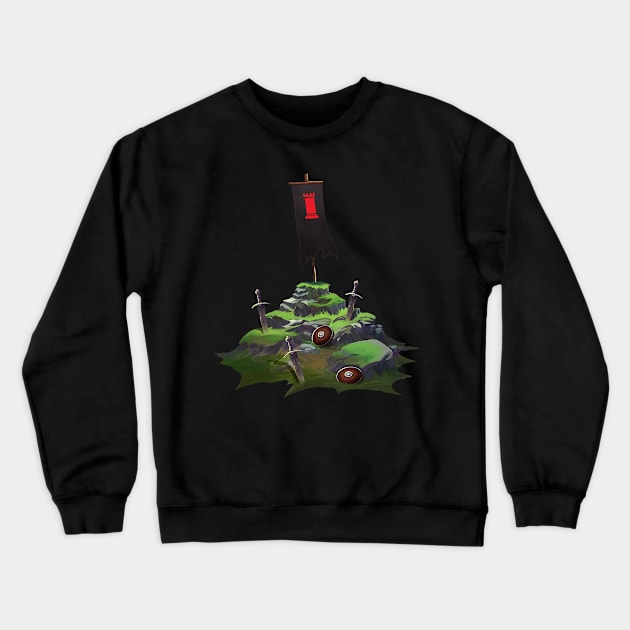 Red Rook Warbanner Crewneck Sweatshirt by PunTee